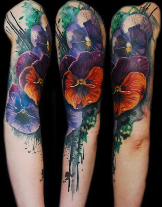 Examples Of Artistic Watercolor Tattoos 