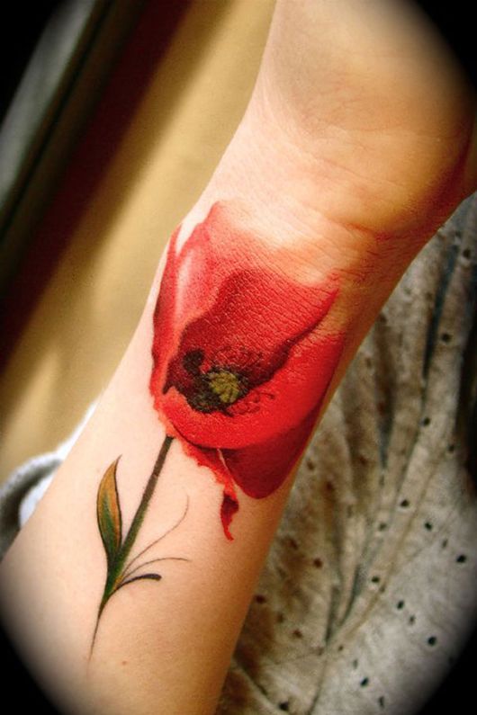 Examples Of Artistic Watercolor Tattoos 