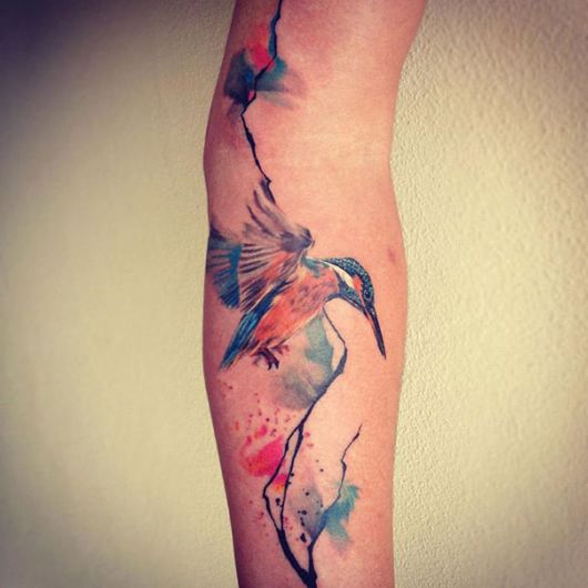 Examples Of Artistic Watercolor Tattoos 
