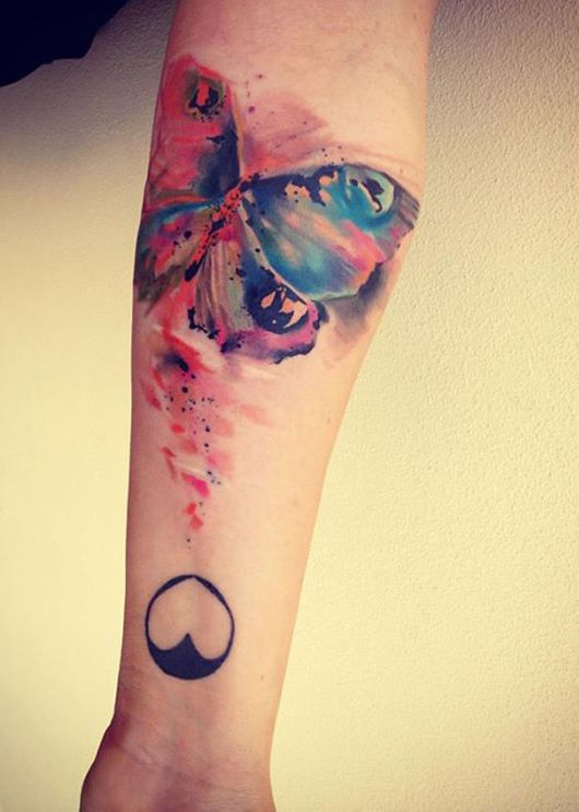 Examples Of Artistic Watercolor Tattoos 