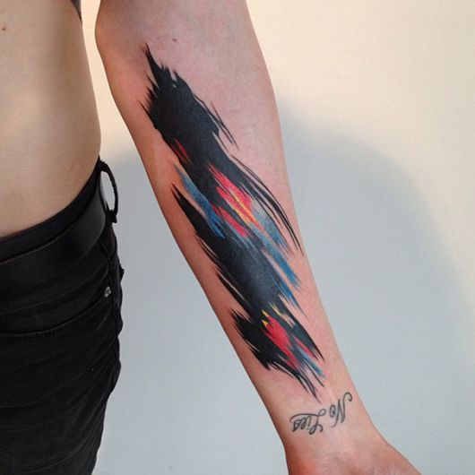 Examples Of Artistic Watercolor Tattoos 