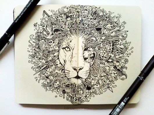 Impressively Detailed Pen Doodles
