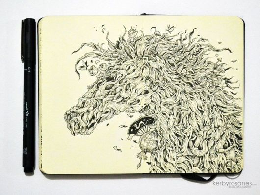 Impressively Detailed Pen Doodles