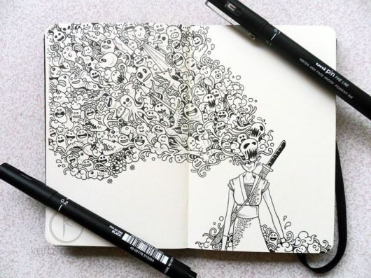 Impressively Detailed Pen Doodles