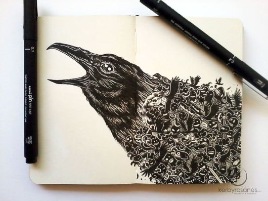 Impressively Detailed Pen Doodles
