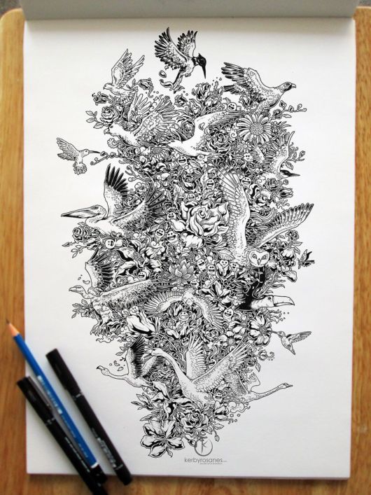Impressively Detailed Pen Doodles