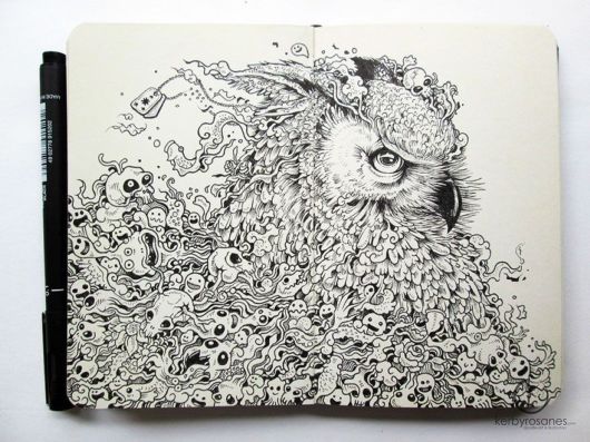 Impressively Detailed Pen Doodles