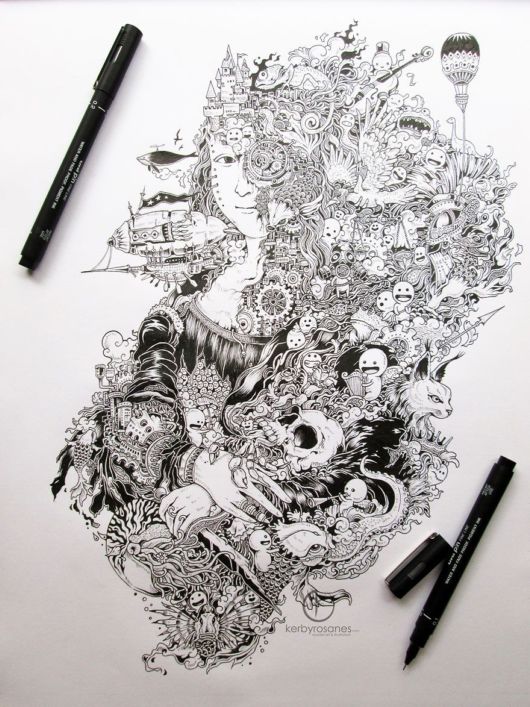 Impressively Detailed Pen Doodles