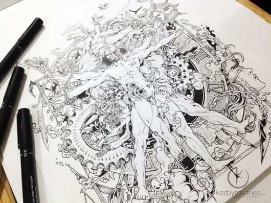 Impressively Detailed Pen Doodles