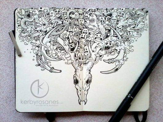 Impressively Detailed Pen Doodles