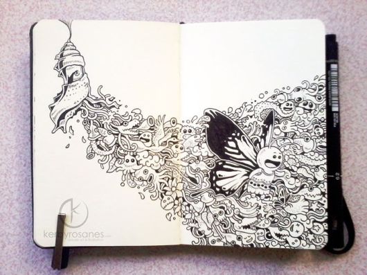 Impressively Detailed Pen Doodles