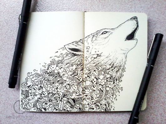 Impressively Detailed Pen Doodles