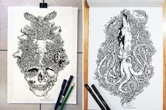 Impressively Detailed Pen Doodles