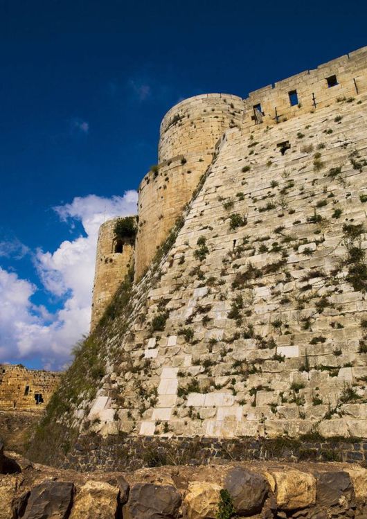The Castle Of Krak des Chevaliers In Syria