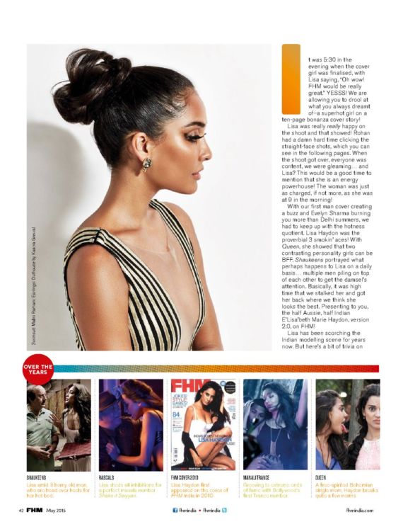 Lisa Haydon For FHM India Magazine
