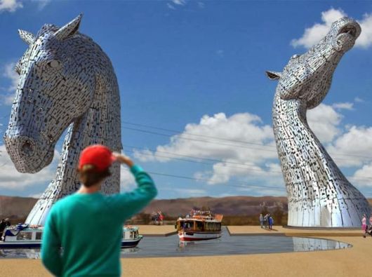 The Kelpies Tower By Andy Scott