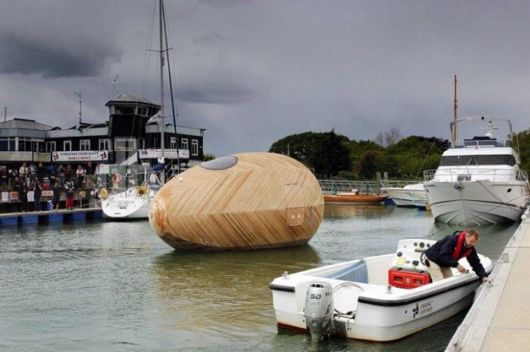 Amazing Wooden Exbury Floating Egg House