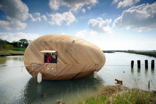 Amazing Wooden Exbury Floating Egg House