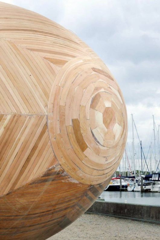 Amazing Wooden Exbury Floating Egg House